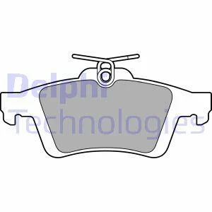 Комплект гальмівних накладок, дискове гальмо Delphi LP3653