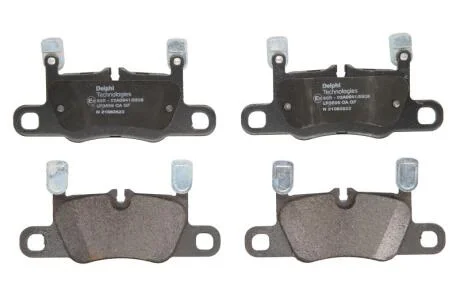 Комплект гальмівних накладок, дискове гальмо Delphi LP3656