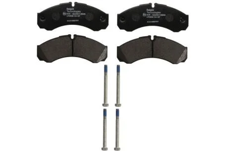 Комплект гальмівних накладок, дискове гальмо Delphi LP3658