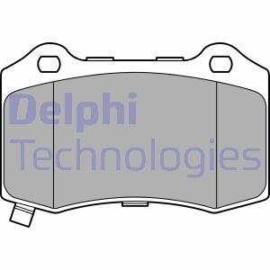 Комплект гальмівних колодок задн, CHEVROLET CAMARO CHRYSLER 300C DODGE CHALLENGER, CHARGER JEEP GRAND CHEROKEE, GRAND CHEROKEE IV 2.7-6.4 09.04- Delphi LP3676
