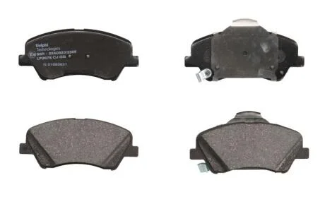 Комплект гальмівних накладок, дискове гальмо Delphi LP3678