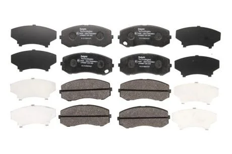 Комплект гальмівних накладок, дискове гальмо Delphi LP3687