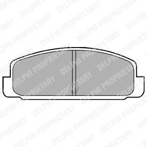 MAZDA Тормозные колодки задн 323,626, RX-7 Delphi LP401