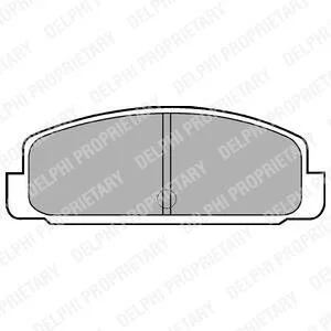 MAZDA Тормозные колодки задн 323,626, RX-7 Delphi LP401