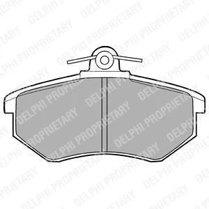 AUDI гальмівні колодки передн. 80, 90 -87, VW Delphi LP424