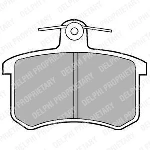 VW гальмівні колодки задн.Audi 80/A4/100/A6/A8 Delphi LP451