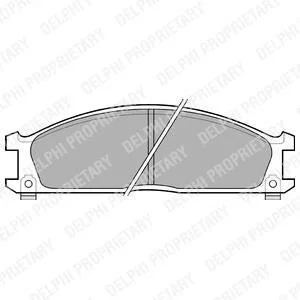NISSAN гальмівні колодки передні Urvan E24,Terrano I,II,Pathfinder,Ford,Subaru Delphi LP543