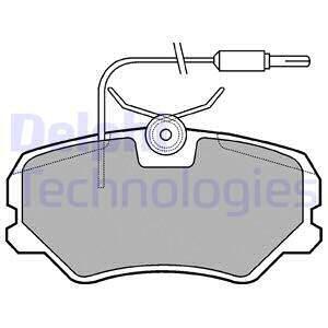 Комплект гальмівних колодок, CITROEN ZX PEUGEOT 405 I, 405 II, 405 II/KOMBI 1.4-2.0 01.87-06.97 Delphi LP564
