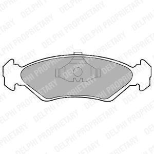 Колодка гальм. FORD Fiesta передн. Delphi LP591