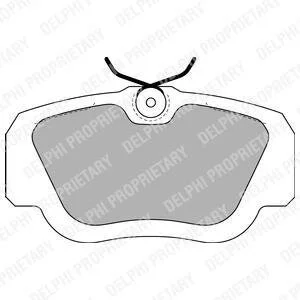 Комплект гальмівних колодок, MERCEDES 190 (W201) 1.8-2.6 10.82-08.93 Delphi LP597