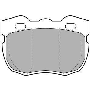 LAND ROVER Гальмівні колодки передні DISCOVERY I 2.5 89-, RANGE ROVER I 2.5 92- Delphi LP599