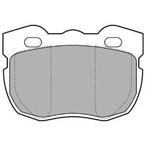 LAND ROVER Гальмівні колодки передні DISCOVERY I 2.5 89-, RANGE ROVER I 2.5 92- Delphi LP599