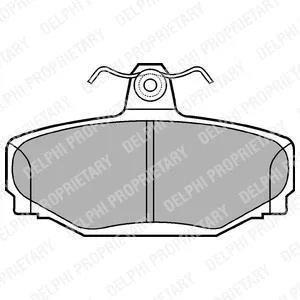 VOLVO гальмівні колодки задн. 740-940 81-,S/V 70 96- Delphi LP637
