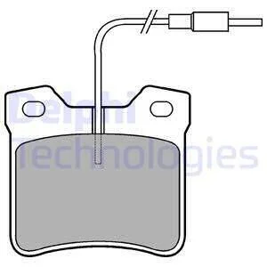 DB гальмівні колодки задн.Vito, Peugeot 605 сист.ATE Delphi LP667