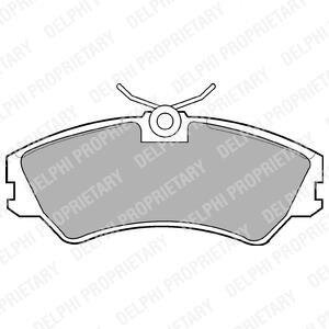 VW гальмівні колодки передн.T4 90- (14&quot,) Delphi LP668