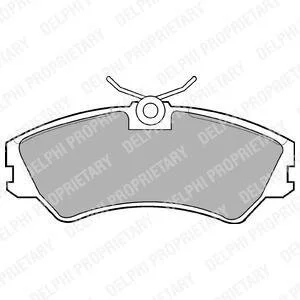 VW гальмівні колодки передн.T4 90- (14&quot,) Delphi LP668