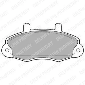 Гальмівні колодки дискові FORD Transit "F "91-97 Delphi LP766