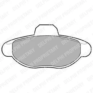 FIAT гальмівні колодки передн. Punto 99- Delphi LP771