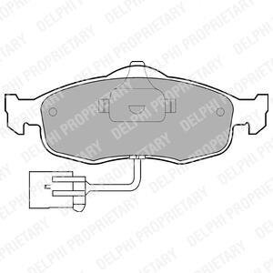 Колодка торм. FORD MONDEO передн. Delphi LP781