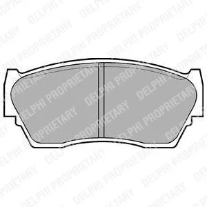 Комплект тормозных колодок, дисковый тормоз Delphi LP783