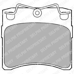 VW гальмівні колодки передн. T4 (15) 90- Delphi LP785