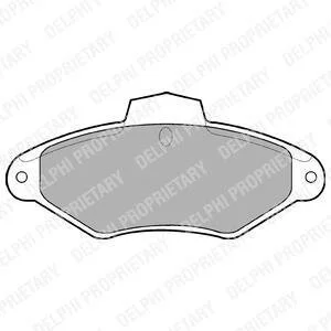 Гальмівні колодки, дискові Delphi LP787