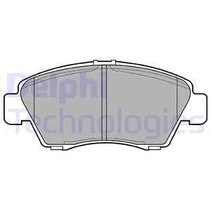 Комплект гальмівних колодок, ACURA RSX HONDA CIVIC V, CIVIC VI, CIVIC VII, CIVIC VIII, CRX III, INTEGRA 1.3H-2.0 10.91- Delphi LP809