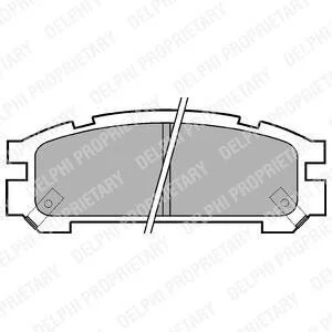 Колодки тормозные дисковые, комплект Delphi LP814