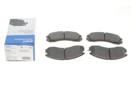 Тормозные колодки передние (15.7mm) Mitsubishi Galant 2.5V624V 02/93-,Pajero 91- Delphi LP871