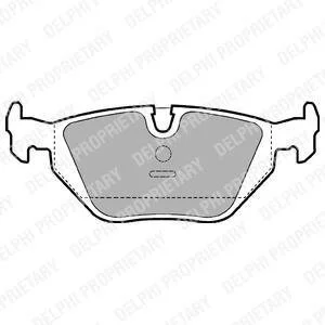 Комплект гальмівних накладок, дискове гальмо Delphi LP907