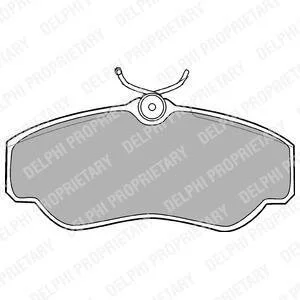 Колодки тормозные LAND ROVER DISCOVEY/RANGE ROVER SPORT -04 перед. Delphi LP913