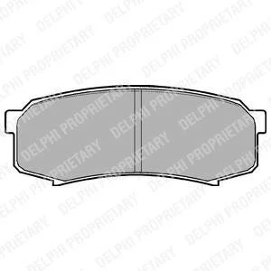 Комплект тормозных колодок, дисковый тормоз Delphi LP963