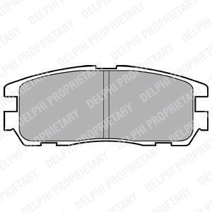 Колодки тормозные ISUZU/OPEL TROOPER/FRONTERA 91- задн. Delphi LP965