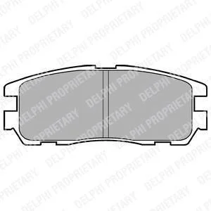 Комплект гальмівних колодок з 4 шт. дисків Delphi LP965