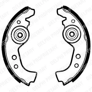 Гальмівні колодки, барабанні Delphi LS1290