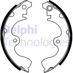 Комплект тормозных колодок Delphi LS1638