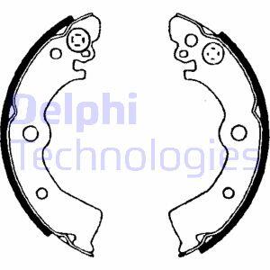 Комплект тормозных колодок Delphi LS1650