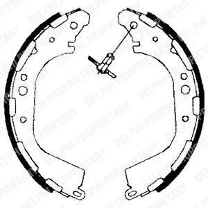 Гальмівна колодка INFINITI QX4 NISSAN NAVARA, NP300, PATHFINDER II, PICK UP 2.4-3.5 03.86- Delphi LS1709