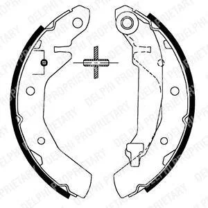 Гальмівні колодки, барабанні Delphi LS1821