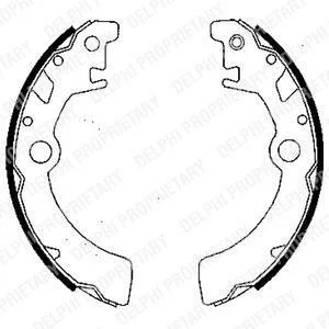 Гальмівні колодки, барабанні Delphi LS1846