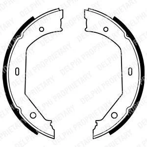 Гальмівні колодки, барабанні Delphi LS1857