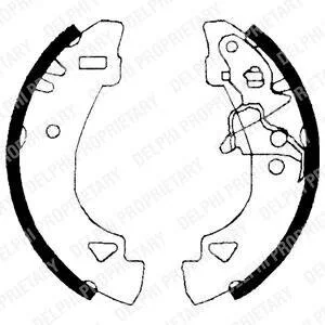 Гальмівні колодки, барабанні Delphi LS1860