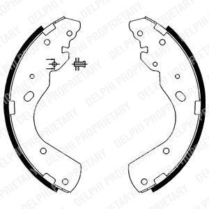 FORD гальм колодки задн. RANGER 2.5 TD 02-06, MAZDA B-SERIE 2.5 D 02-06 Delphi LS1897
