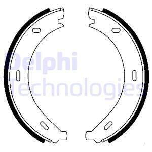 Комплект тормозных колодок, стояночная тормозная система Delphi LS1902