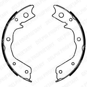 Гальмівна колодка OPEL FRONTERA A, FRONTERA A SPORT, FRONTERA B, MONTEREY A, MONTEREY B 2.0-3.5 08.91-07.04 Delphi LS1928