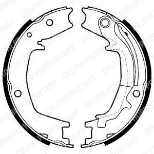 Гальмівна колодка HYUNDAI COUPE I, ELANTRA III, ELANTRA IV, HIGHWAY, LANTRA I, LANTRA II, SANTA FÉ I, SANTA FÉ I/SUV, TRAJET, TRAJET/MINIVAN, TUCSON, TUCSON/SUV 1.5-2.7 10.90-12.11 Delphi LS1985