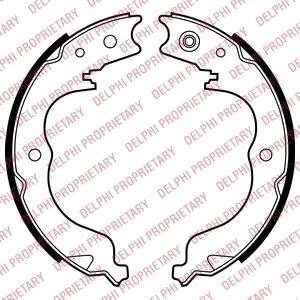 Гальмівні колодки, барабанні Delphi LS2008