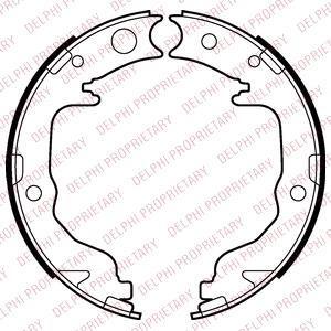 Гальмівна колодка CHRYSLER 200, SEBRING CITROEN C4 AIRCROSS DODGE AVENGER, CALIBER JEEP COMPASS, PATRIOT MITSUBISHI ASX, ECLIPSE IV, GALANT IX, LANCER VIII, OUTLANDER II 1.5-3.8 10.03- Delphi LS2026