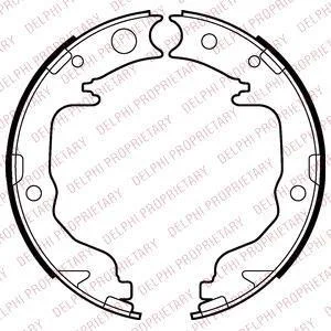 Гальмівна колодка CHRYSLER 200, SEBRING CITROEN C4 AIRCROSS DODGE AVENGER, CALIBER JEEP COMPASS, PATRIOT MITSUBISHI ASX, ECLIPSE IV, GALANT IX, LANCER VIII, OUTLANDER II 1.5-3.8 10.03- Delphi LS2026