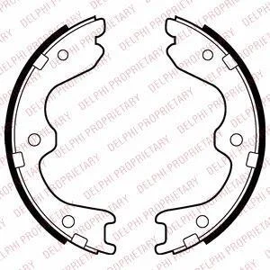 Колодки гальмівні барабанні (комплект 4 шт) Delphi LS2029